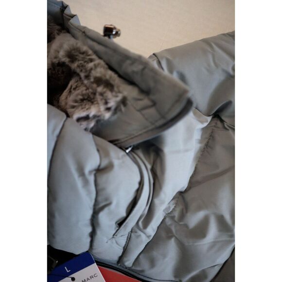 Andrew Marc 1423663 Women's Sz Large Gray Fully Lined Long Stretch Jacket - Picture 7 of 10